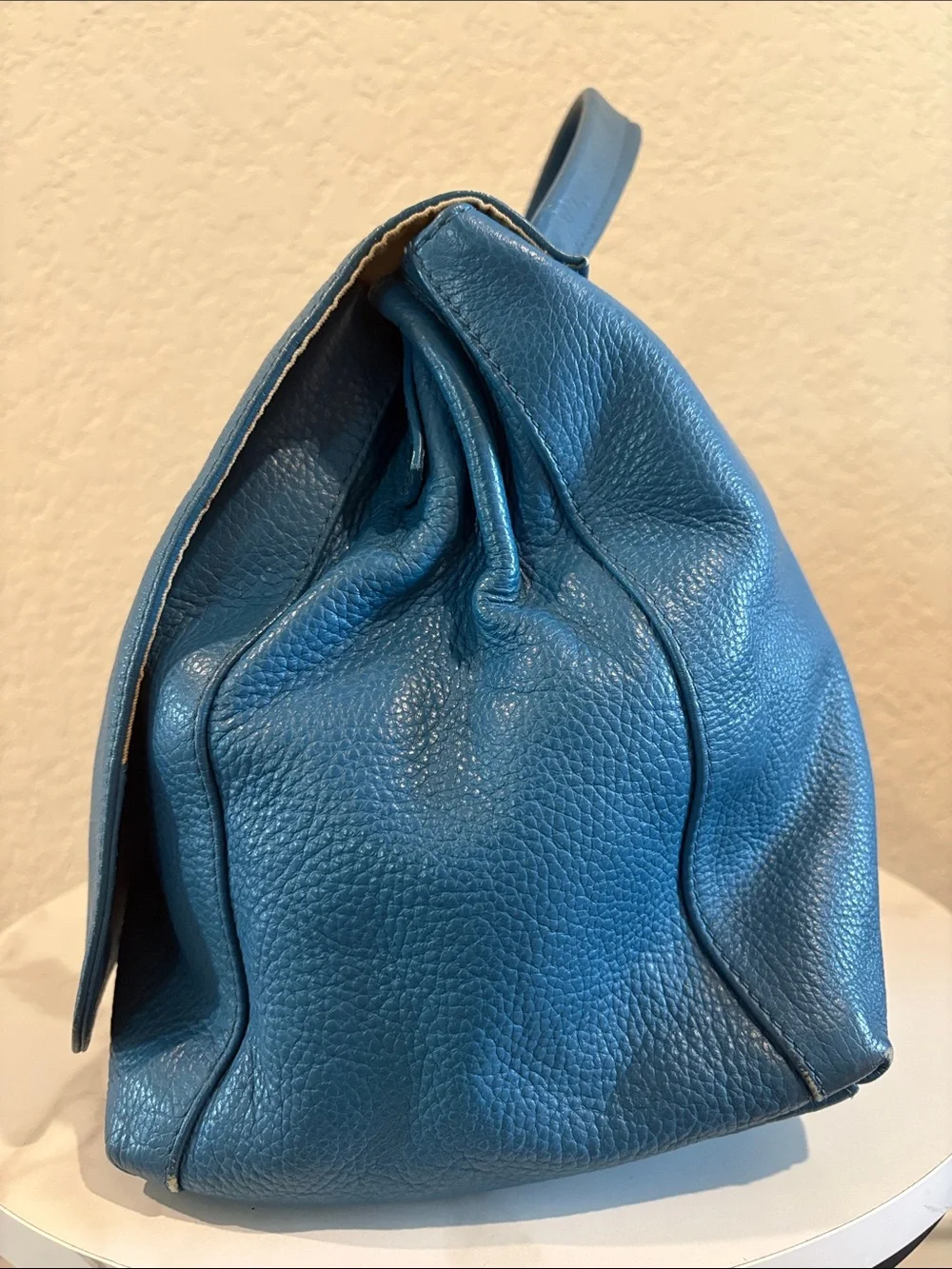 Zanellato Postina Leather Handbag Blue